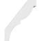 Ekena Millwork 5-in. W x 14-in. D x 18-in. H Valencia Architectural Grade PVC Knee Brace BRCP05X14X18VAL - alternate 6